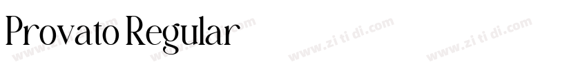 Provato Regular字体转换